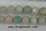 CAG4487 15.5 inches 6mm faceted round agate beads wholesale