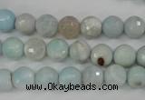 CAG4493 15.5 inches 8mm faceted round fire crackle agate beads