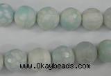 CAG4515 15.5 inches 10mm faceted round fire crackle agate beads