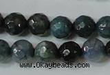 CAG4610 15.5 inches 6mm faceted round fire crackle agate beads