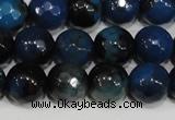 CAG4632 15.5 inches 6mm faceted round fire crackle agate beads