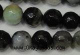 CAG4645 15.5 inches 8mm faceted round fire crackle agate beads