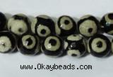 CAG4680 15.5 inches 10mm faceted round tibetan agate beads wholesale