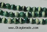 CAG4694 15.5 inches 6mm faceted round tibetan agate beads wholesale