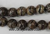 CAG4752 15 inches 10mm round tibetan agate beads wholesale