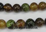 CAG4833 15 inches 10mm round dragon veins agate beads wholesale