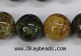 CAG4837 15 inches 18mm round dragon veins agate beads wholesale