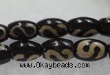 CAG5081 15.5 inches 8*12mm drum tibetan agate beads wholesale