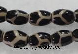 CAG5087 15.5 inches 8*12mm drum tibetan agate beads wholesale