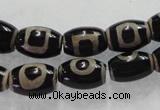 CAG5089 15.5 inches 8*12mm drum tibetan agate beads wholesale