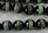 CAG5155 15 inches 12mm faceted round tibetan agate beads wholesale