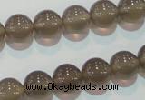 CAG5242 15.5 inches 10mm round Brazilian grey agate beads wholesale