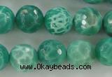 CAG5311 15.5 inches 8mm faceted round peafowl agate gemstone beads