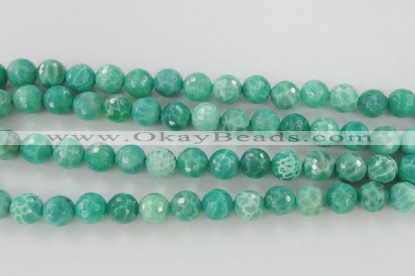 CAG5312 15.5 inches 10mm faceted round peafowl agate gemstone beads