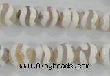 CAG5330 15.5 inches 10mm faceted round tibetan agate beads wholesale