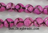 CAG5348 15.5 inches 10mm faceted round tibetan agate beads wholesale