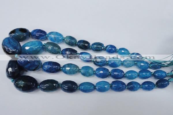 CAG5407 10*14mm – 20*30mm faceted drum dragon veins agate beads