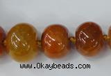 CAG5422 8*12mm – 20*30mm rondelle dragon veins agate beads