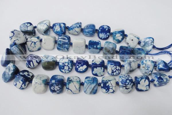 CAG5521 15.5 inches 17*20mm nuggets agate gemstone beads