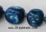 CAG5525 15.5 inches 20*22mm - 20*24mm nuggets agate gemstone beads