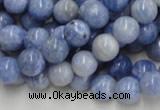 CAG553 16 inches 10mm round blue agate gemstone beads wholesale