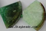 CAG5588 15 inches 30*40mm faceted triangle dragon veins agate beads