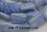 CAG564 16 inches 13*18mm rectangle blue agate beads wholesale