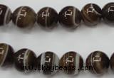 CAG5902 15 inches 10mm round Madagascar agate gemstone beads