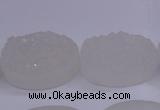 CAG5981 15.5 inches 18*25mm oval white agate gemstone beads