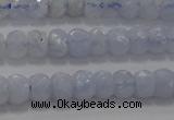 CAG5992 15.5 inches 3*5mm faceted rondelle blue lace agate beads