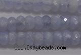 CAG5993 15.5 inches 4*6mm faceted rondelle blue lace agate beads