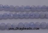 CAG5995 15.5 inches 4mm faceted round blue lace agate beads