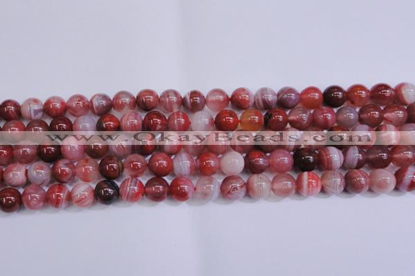 CAG6112 15.5 inches 8mm round south red agate gemstone beads