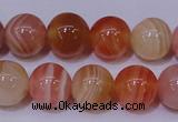 CAG6342 15 inches 8mm round red botswana agate beads wholesale