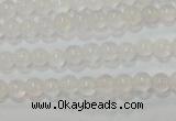 CAG6500 15.5 inches 4mm round Brazilian white agate beads