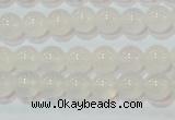 CAG6501 15.5 inches 6mm round Brazilian white agate beads