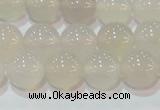 CAG6503 15.5 inches 10mm round Brazilian white agate beads