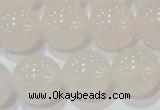 CAG6506 15.5 inches 16mm round Brazilian white agate beads