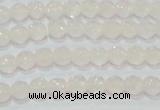 CAG6510 15.5 inches 4mm faceted round Brazilian white agate beads