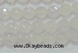 CAG6512 15.5 inches 8mm faceted round Brazilian white agate beads