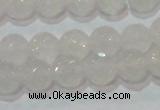 CAG6514 15.5 inches 12mm faceted round Brazilian white agate beads