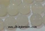 CAG6516 15.5 inches 16mm faceted round Brazilian white agate beads