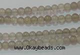 CAG6530 15.5 inches 3mm round Brazilian grey agate beads