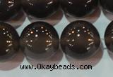 CAG6532 15.5 inches 18mm round Brazilian grey agate beads