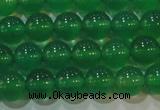 CAG6604 15.5 inches 6mm round green agate gemstone beads