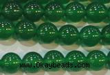 CAG6605 15.5 inches 8mm round green agate gemstone beads