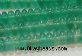 CAG6620 15.5 inches 3*6mm rondelle green agate gemstone beads