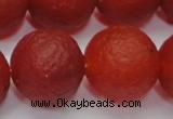 CAG6704 15 inches 16mm round red pilates agate beads