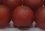 CAG6706 15 inches 20mm round red pilates agate beads