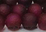 CAG6714 15 inches 16mm round plum pilates agate beads